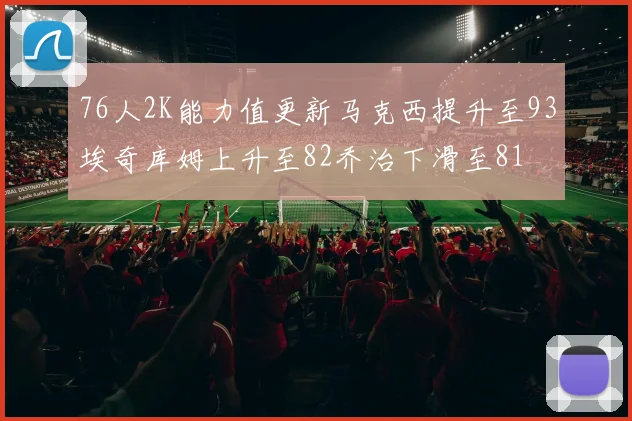 76人2K能力值更新马克西提升至93埃奇库姆上升至82乔治下滑至81